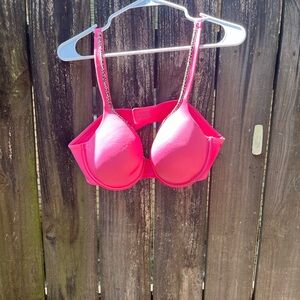 Vanity Fair Pink Bikini Top with Underwire and Adjustable Straps